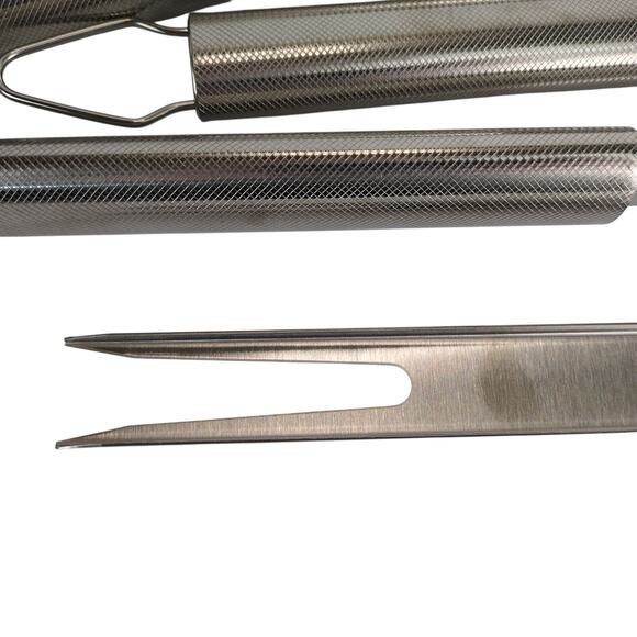 Weber Stainless Steel BBQ Grilling Tools Spatula Tongs Fork Never Used Utensils - Picture 3 of 10